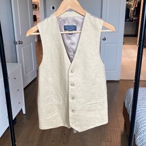 Pronto Uomo Mens Vest Size Small S Tan